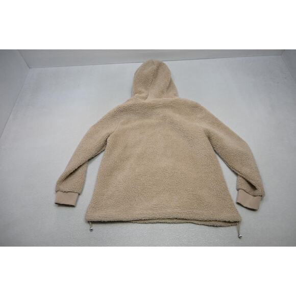 Calvin Klein 1/4 Zip Sherpa Sweater Jacket 1/4 Zip Fleece Womens Medium - Picture 14 of 14